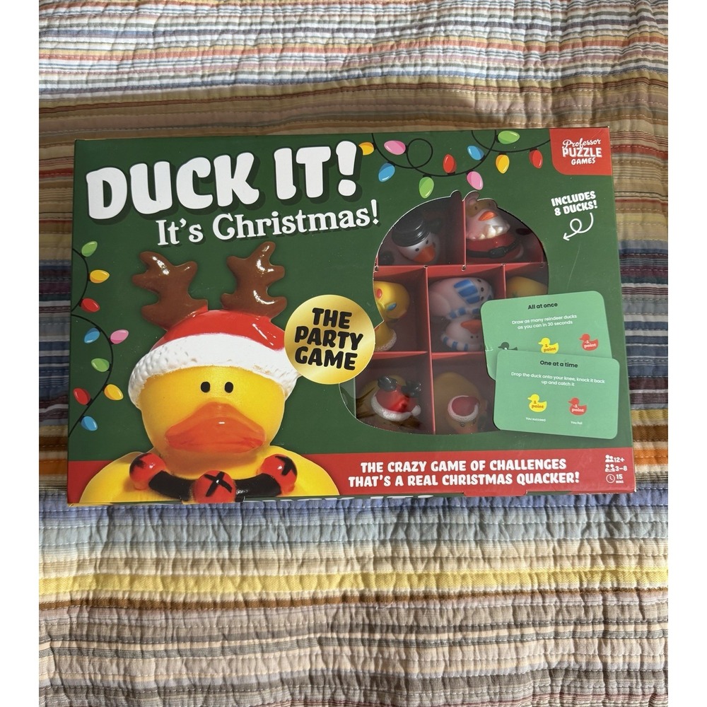 Duck It! It's Christmas Party Game Professor  Puzzle HTF! Jeep